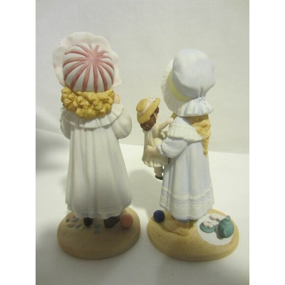 JAN HAGARA Royal Orleans FALL Megan Cindy 2 figurines COA VINTAGE - Picture 4 of 9